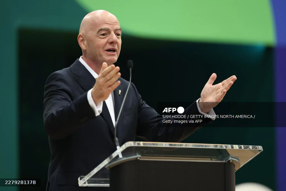 Chủ tịch FIFA Gianni Infantino. Ảnh: AFP/TTXVN World Cup 2026