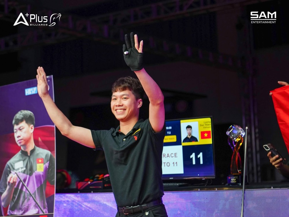 Lường Đức Thiện viết nên lịch sử cho billiards pool Việt Nam tại giải vô địch châu Á - Ảnh 1. Lường Đức Thiện viết nên lịch sử cho billiards pool Việt Nam tại giải vô địch châu Á - Ảnh 1.