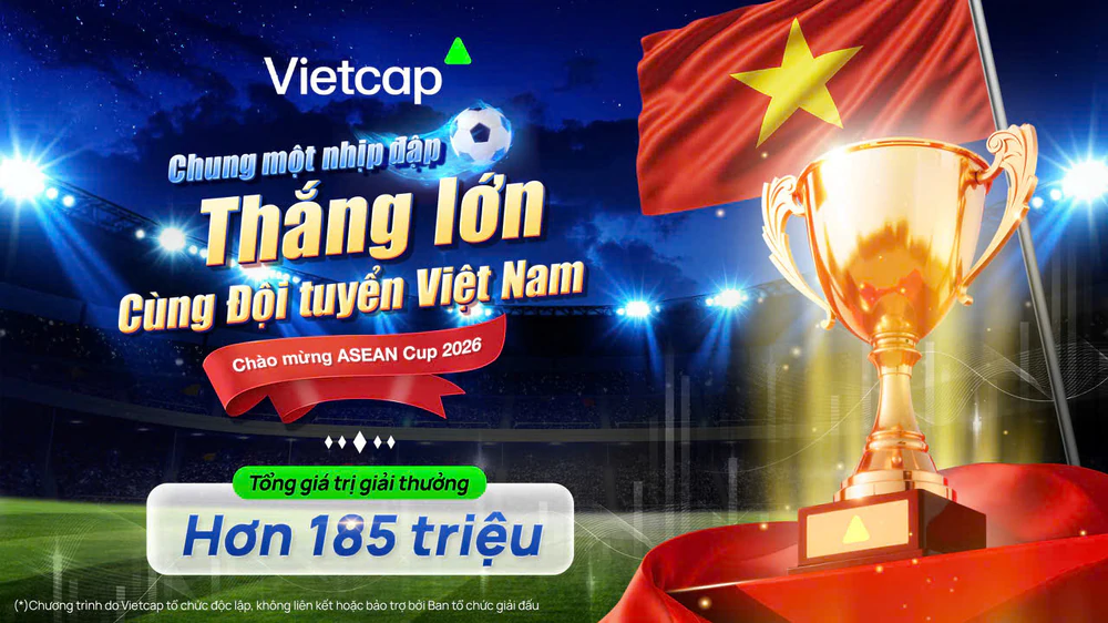 Vietcap tung chương trình cổ vũ ASEAN Cup 2026 với tổng giải thưởng hơn 185 triệu đồng - Ảnh 1.