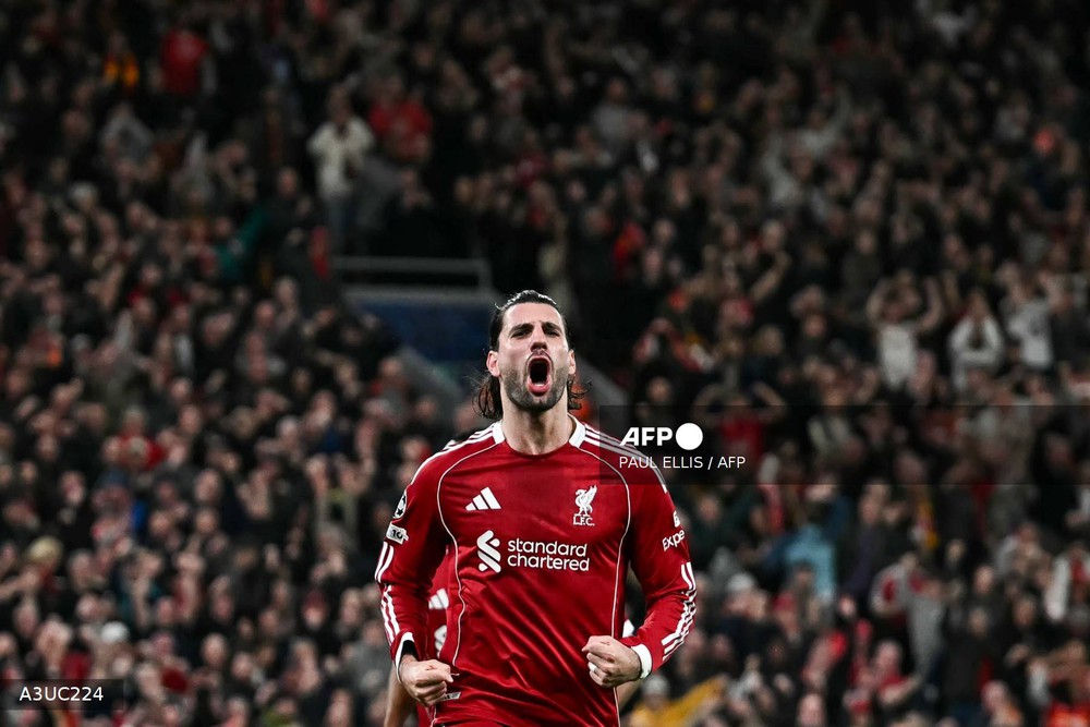 Liverpool giữ chân Dominik Szoboszlai đến năm 2031. Ảnh: AFP/TTXVN