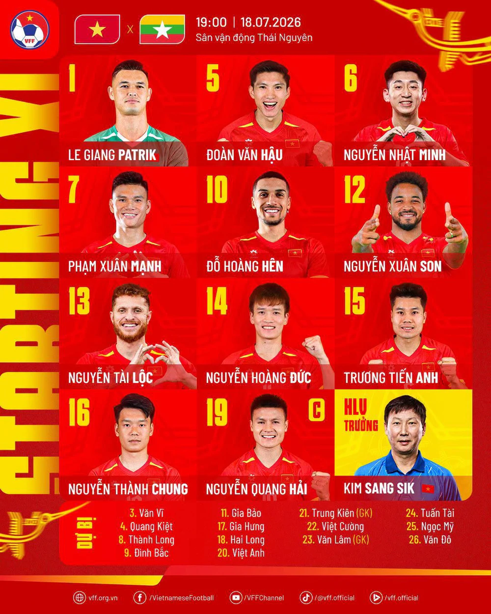 TRỰC TIẾP bóng đá Việt Nam vs Myanmar 19h hôm nay, giao hữu quốc tế - Ảnh 2. TRỰC TIẾP bóng đá Việt Nam vs Myanmar 19h hôm nay, giao hữu quốc tế - Ảnh 2.