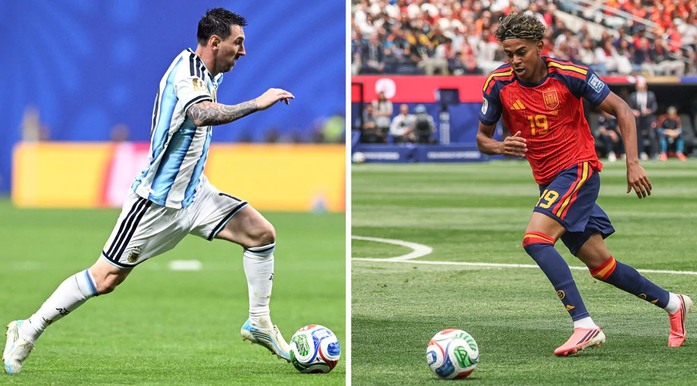 Messi - Yamal và sự trùng hợp kỳ lạ với con số 19 trên hành trình chinh phục thế giới - Ảnh 1. Messi - Yamal và sự trùng hợp kỳ lạ với con số 19 trên hành trình chinh phục thế giới - Ảnh 1.
