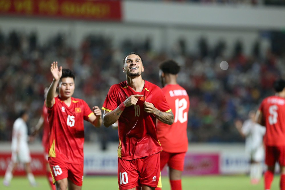 Chiến thắng 4-0 rất dễ dàng trước Myanmar tạo đà tâm lý tích cực cho tuyển Việt Nam trước khi bước vào ASEAN Cup 2026. Ảnh: Hoàng Linh Chiến thắng 4-0 rất dễ dàng trước Myanmar tạo đà tâm lý tích cực cho tuyển Việt Nam trước khi bước vào ASEAN Cup 2026. Ảnh: Hoàng Linh