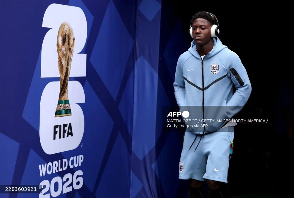 Kobbie Mainoo không được thi đấu phút nào ở World Cup 2026. Ảnh: AFP/TTXVN Kobbie Mainoo không được thi đấu phút nào ở World Cup 2026. Ảnh: AFP/TTXVN