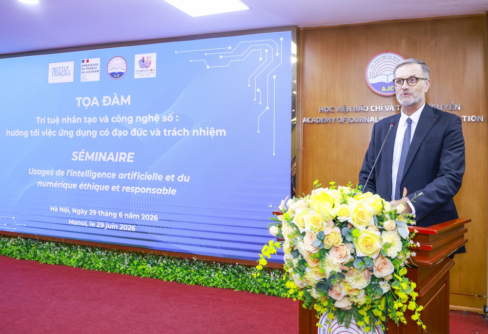AI, dữ liệu và an ninh mạng trở thành trọng tâm hợp tác mới giữa Pháp và Việt Nam - Ảnh 1. AI, dữ liệu và an ninh mạng trở thành trọng tâm hợp tác mới giữa Pháp và Việt Nam - Ảnh 1.