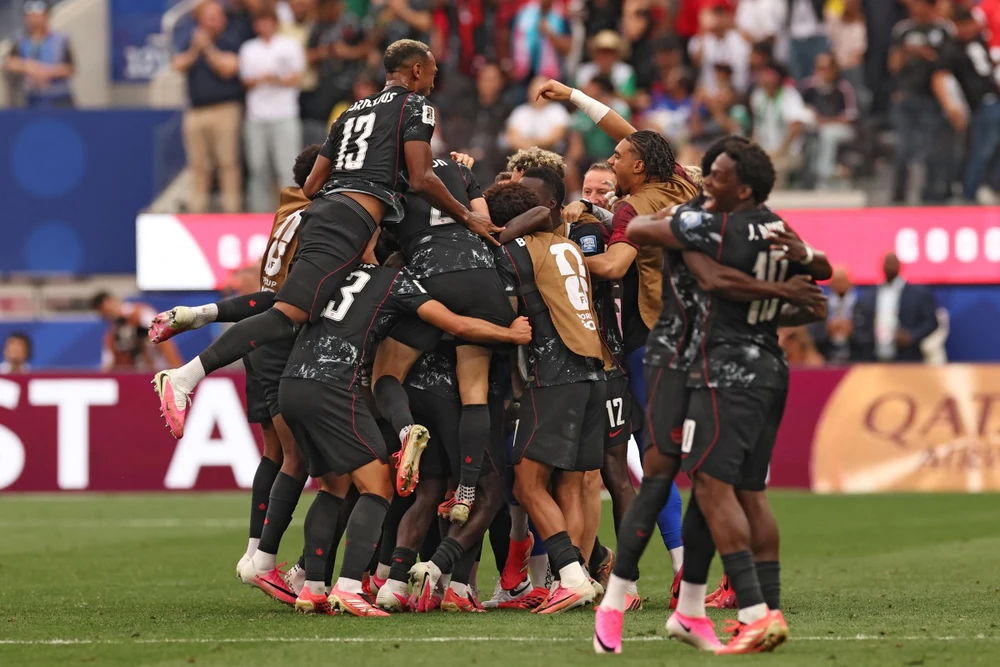 Canada vào vòng 1/8 World Cup 2026. Ảnh: AFP/TTXVN