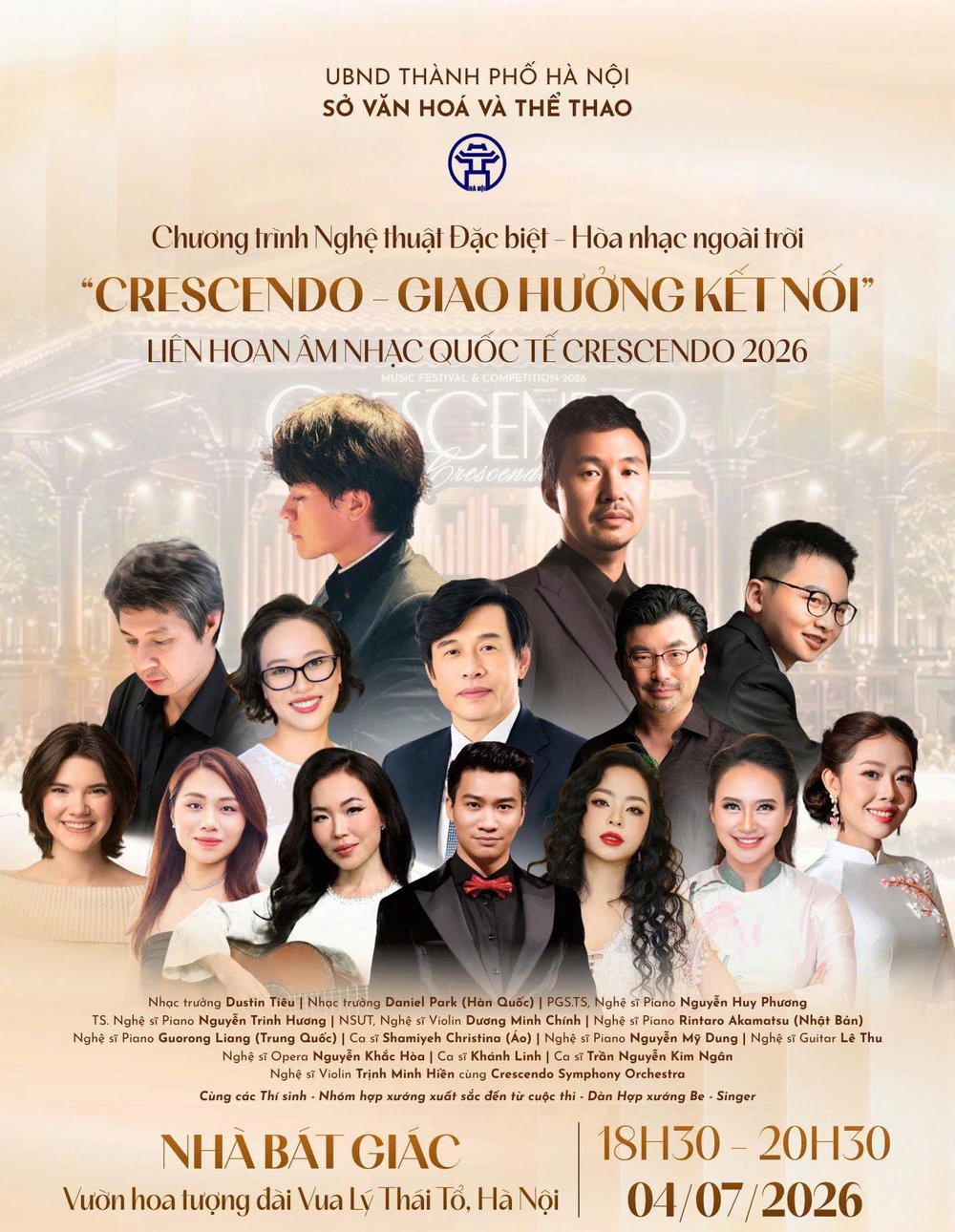 Nhà Bát Giác thành sân khấu giao hưởng quốc tế - Ảnh 2. Nhà Bát Giác thành sân khấu giao hưởng quốc tế - Ảnh 2.