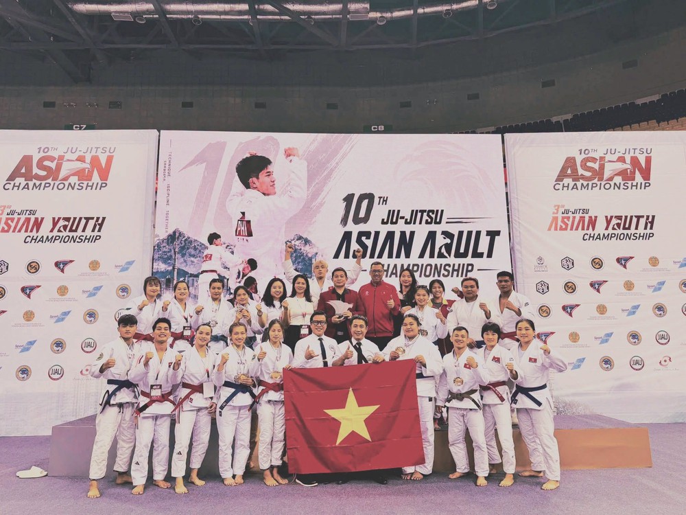 Jujitsu Việt Nam giành 12 HCV, xếp nhì toàn đoàn tại giải vô địch châu Á - Ảnh 1. Jujitsu Việt Nam giành 12 HCV, xếp nhì toàn đoàn tại giải vô địch châu Á - Ảnh 1.