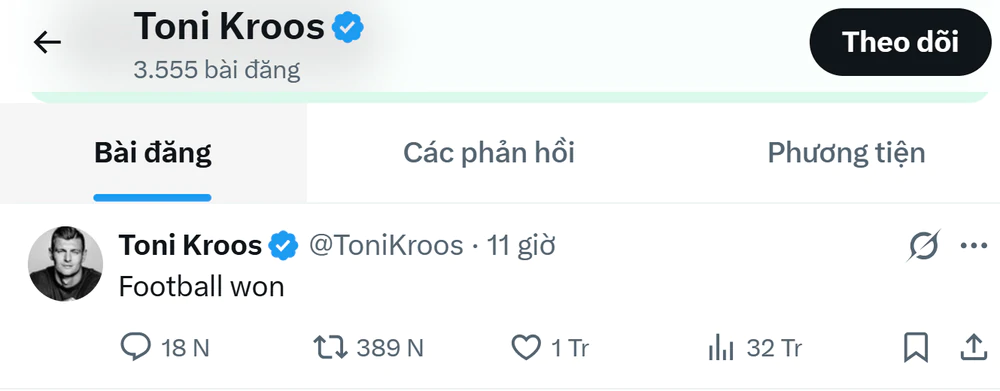 Toni Kroos gây bão sau chung kết World Cup 2026: "Bóng đá đã chiến thắng" - Ảnh 1. Toni Kroos gây bão sau chung kết World Cup 2026: "Bóng đá đã chiến thắng" - Ảnh 1.