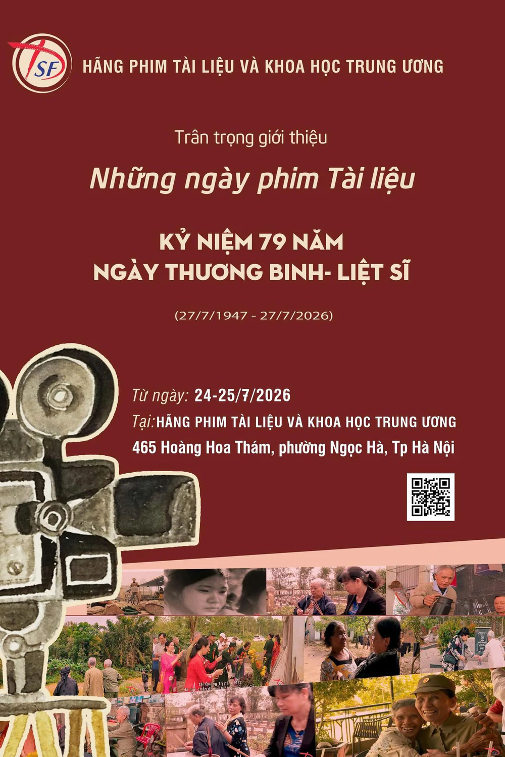 Chiếu miễn phí 9 bộ phim tài liệu kỷ niệm 79 năm Ngày Thương binh - Liệt sĩ - Ảnh 1. Chiếu miễn phí 9 bộ phim tài liệu kỷ niệm 79 năm Ngày Thương binh - Liệt sĩ - Ảnh 1.