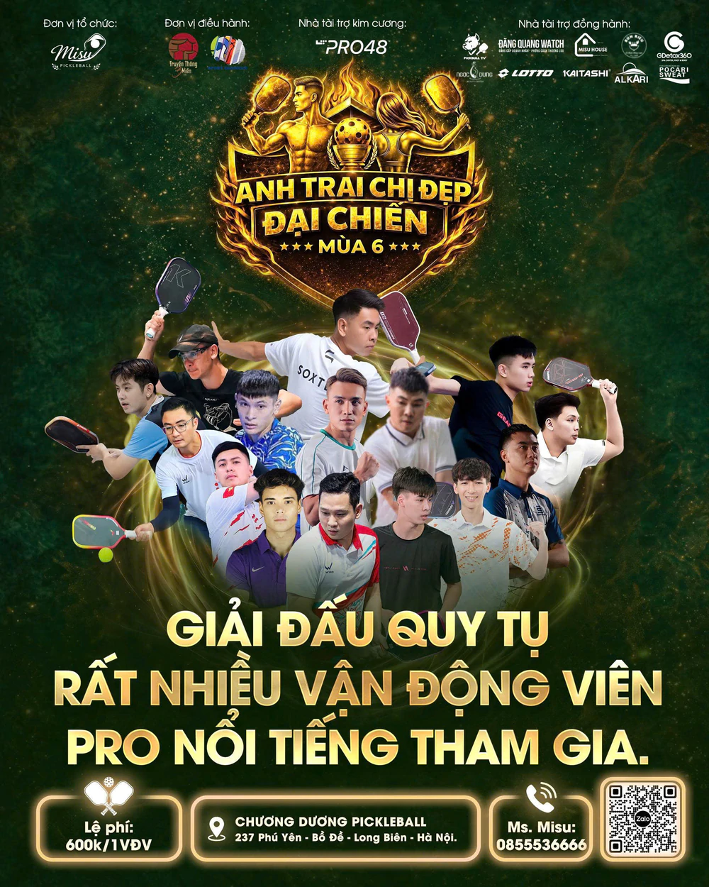 Giải Pickleball "Anh trai chị đẹp đại chiến - Mùa 6 tranh cúp LT PRO 48" quy tụ gần 1.000 VĐV từ khắp mọi nơi tới tham dự - Ảnh 2. Giải Pickleball "Anh trai chị đẹp đại chiến - Mùa 6 tranh cúp LT PRO 48" quy tụ gần 1.000 VĐV từ khắp mọi nơi tới tham dự - Ảnh 2.