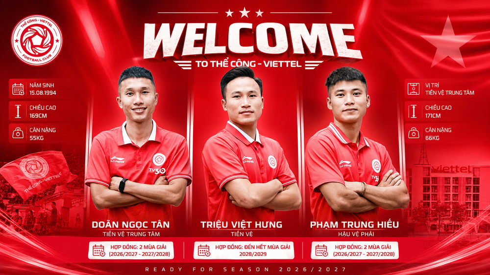 Á quân V-League công bố cùng lúc ba tân binh - Ảnh 1.