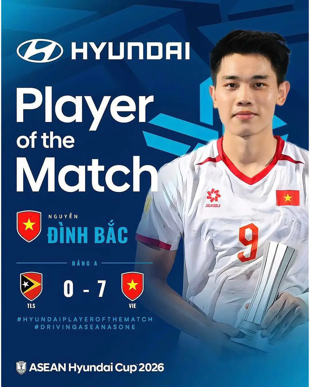 Tin nóng thể thao sáng 25/7: Thi đấu xuất sắc, Đình Bắc và Hoàng Hên được vinh danh ở ASEAN Cup 2026 - Ảnh 1. Tin nóng thể thao sáng 25/7: Thi đấu xuất sắc, Đình Bắc và Hoàng Hên được vinh danh ở ASEAN Cup 2026 - Ảnh 1.