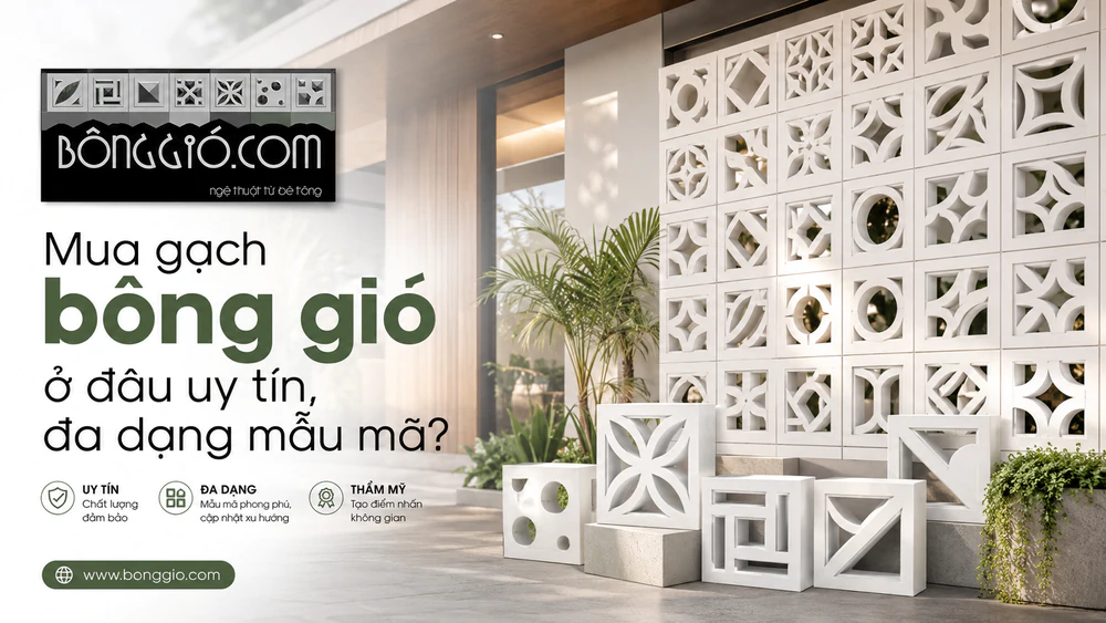 Mua gạch bông gió ở đâu uy tín, đa dạng mẫu mã? - Ảnh 1. Mua gạch bông gió ở đâu uy tín, đa dạng mẫu mã? - Ảnh 1.
