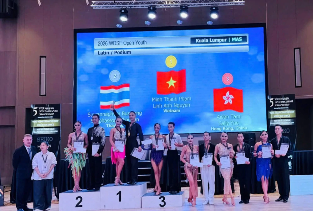 Khiêu vũ thể thao Việt Nam gặt 'mưa vàng' tại giải đấu lớn ở Malaysia - Ảnh 1. Khiêu vũ thể thao Việt Nam gặt 'mưa vàng' tại giải đấu lớn ở Malaysia - Ảnh 1.