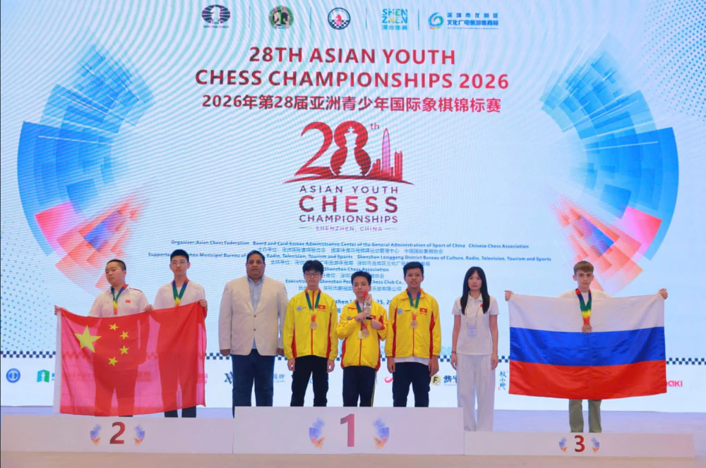 Cờ vua Việt Nam bội thu huy chương tại giải vô địch trẻ châu Á 2026 - Ảnh 1.