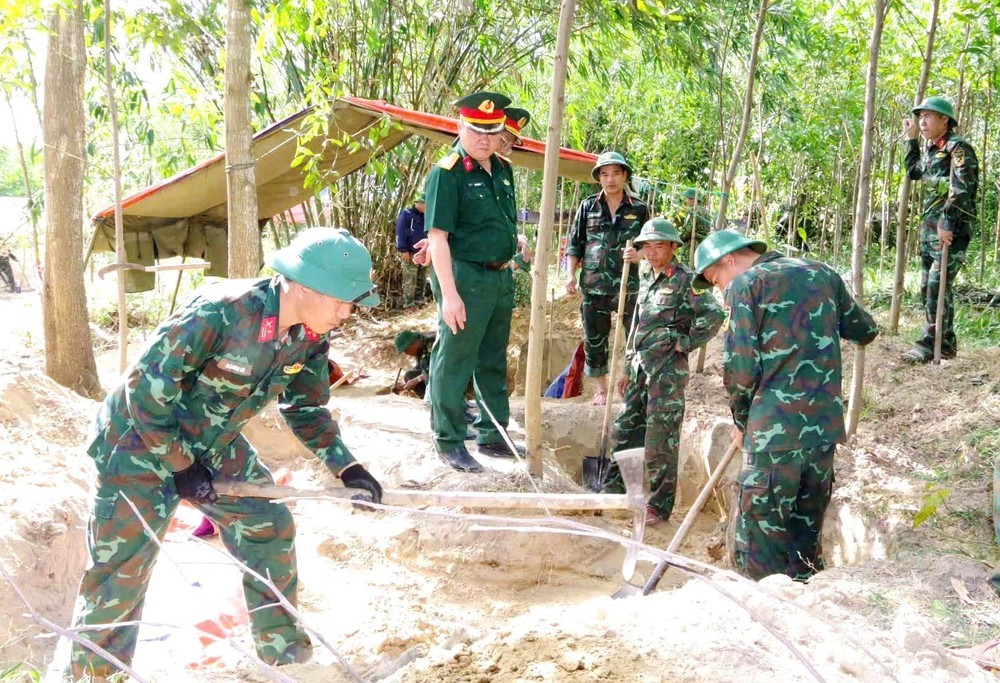 Quy tập 10 hài cốt liệt sĩ Trung đoàn 88 tại Câu Nhi - Ảnh 2. Quy tập 10 hài cốt liệt sĩ Trung đoàn 88 tại Câu Nhi - Ảnh 2.