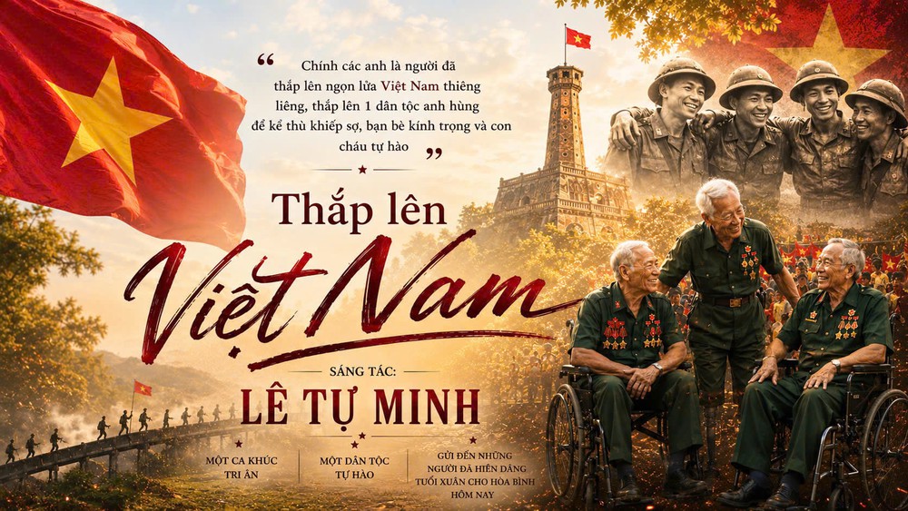"Thắp lên Việt Nam" - ca khúc tri ân những người lính nhân Ngày Thương binh - Liệt sĩ 27/7 - Ảnh 4. "Thắp lên Việt Nam" - ca khúc tri ân những người lính nhân Ngày Thương binh - Liệt sĩ 27/7 - Ảnh 4.