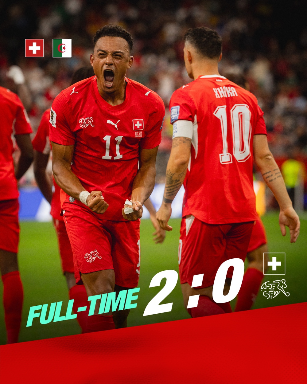 Thắng thuyết phục Algeria, ĐT Thụy Sĩ đoạt vé vào vòng 16 đội ở World Cup 2026 - Ảnh 1.