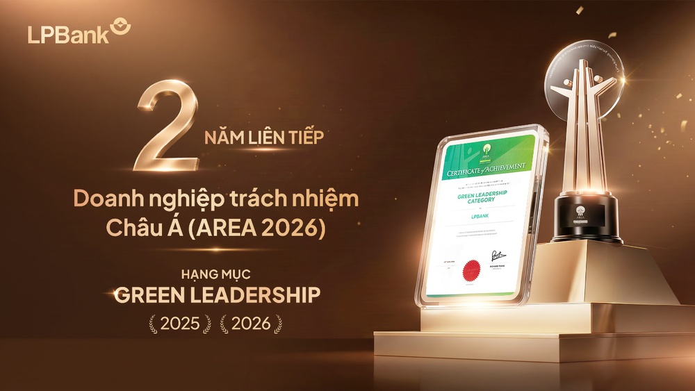 LPBank hai năm liên tiếp được vinh danh Green Leadership và Top 10 Ngân hàng ESG Việt Nam Xanh - Ảnh 1. LPBank hai năm liên tiếp được vinh danh Green Leadership và Top 10 Ngân hàng ESG Việt Nam Xanh - Ảnh 1.