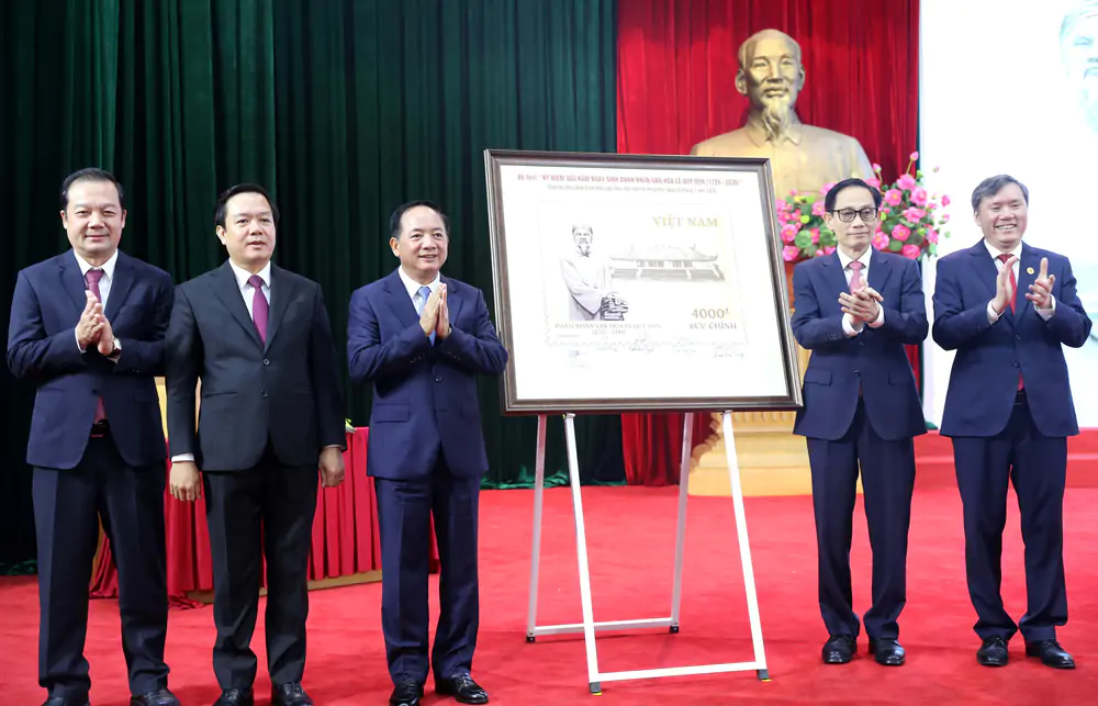 Phát hành bộ tem Kỷ niệm 300 năm Ngày sinh danh nhân văn hóa Lê Quý Đôn - Ảnh 5.