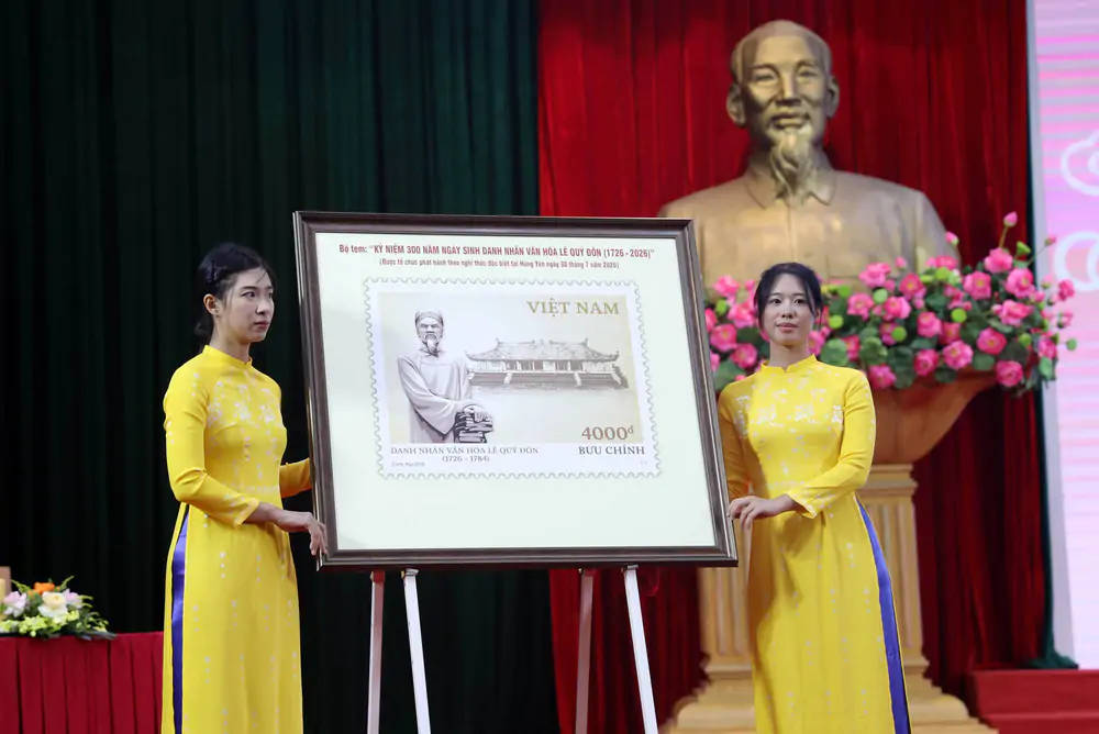 Phát hành bộ tem Kỷ niệm 300 năm Ngày sinh danh nhân văn hóa Lê Quý Đôn - Ảnh 6.