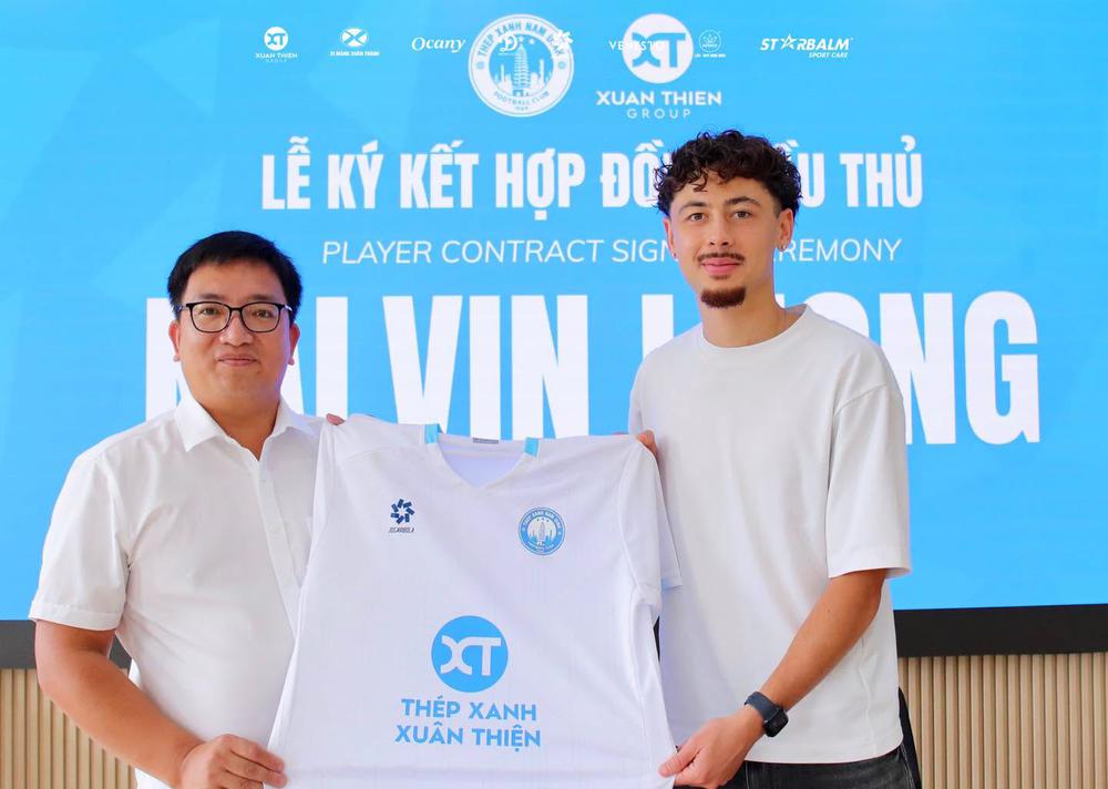 CLB Nam Định chiêu mộ tiền đạo Việt kiều Pháp Kalvin Luong - Ảnh 1. CLB Nam Định chiêu mộ tiền đạo Việt kiều Pháp Kalvin Luong - Ảnh 1.