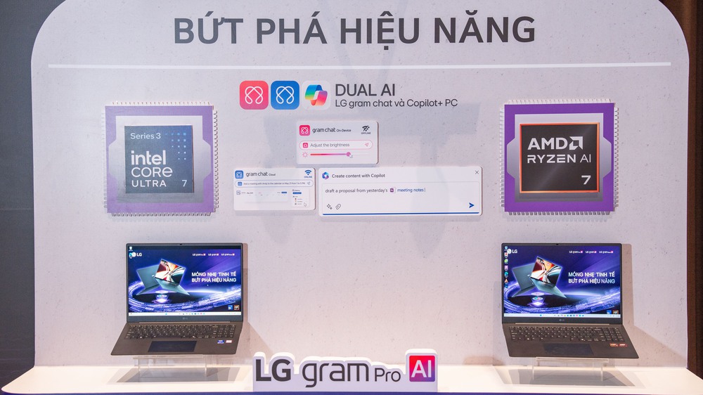 LG Electronics ra mắt dòng laptop LG gram AI 2026 tại Việt Nam - Ảnh 4. LG Electronics ra mắt dòng laptop LG gram AI 2026 tại Việt Nam - Ảnh 4.