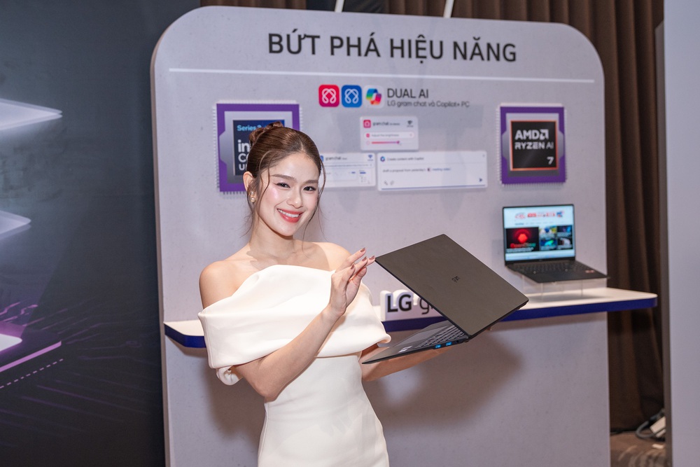 LG Electronics ra mắt dòng laptop LG gram AI 2026 tại Việt Nam - Ảnh 2. LG Electronics ra mắt dòng laptop LG gram AI 2026 tại Việt Nam - Ảnh 2.