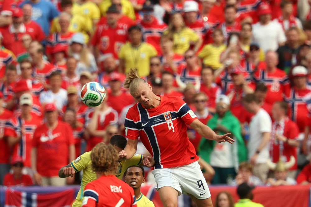 Haaland lập cú đúp, Na Uy đánh bại Brazil để vào tứ kết World Cup 2026 - Ảnh 6. Haaland lập cú đúp, Na Uy đánh bại Brazil để vào tứ kết World Cup 2026 - Ảnh 6.