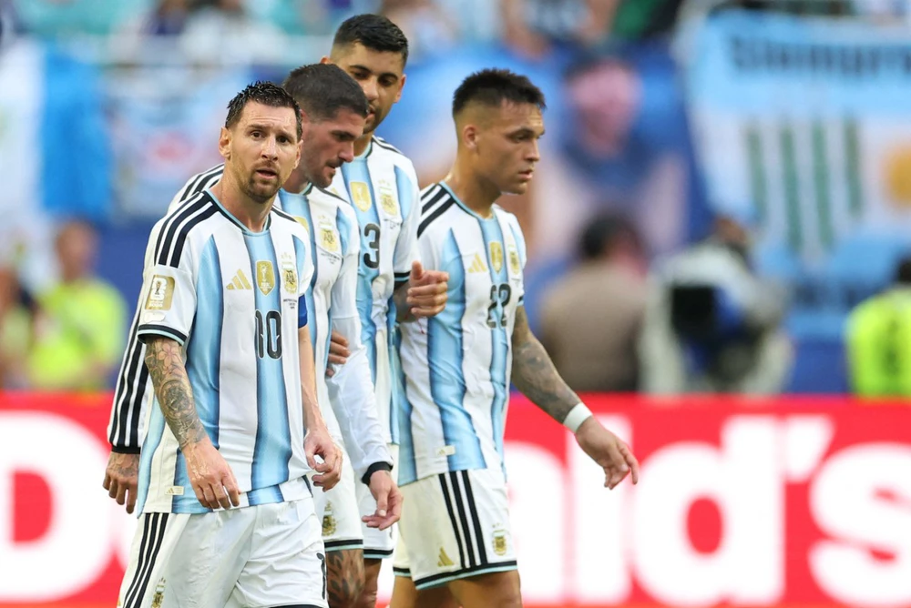 Argentina bước vào vòng 1/8 với vị thế của một trong những ứng cử viên hàng đầu cho chức vô địch World Cup 2026. Ảnh: AFP Argentina bước vào vòng 1/8 với vị thế của một trong những ứng cử viên hàng đầu cho chức vô địch World Cup 2026. Ảnh: AFP