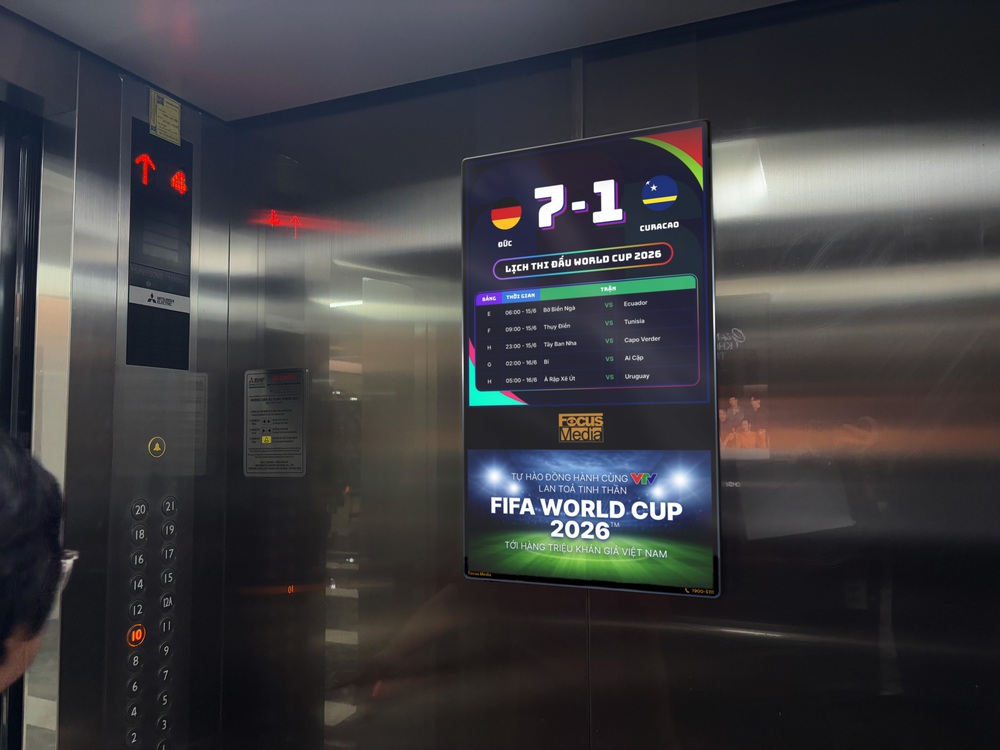 Focus Media đưa World Cup 2026™ vào thang máy bằng công nghệ 5G - Ảnh 1. Focus Media đưa World Cup 2026™ vào thang máy bằng công nghệ 5G - Ảnh 1.