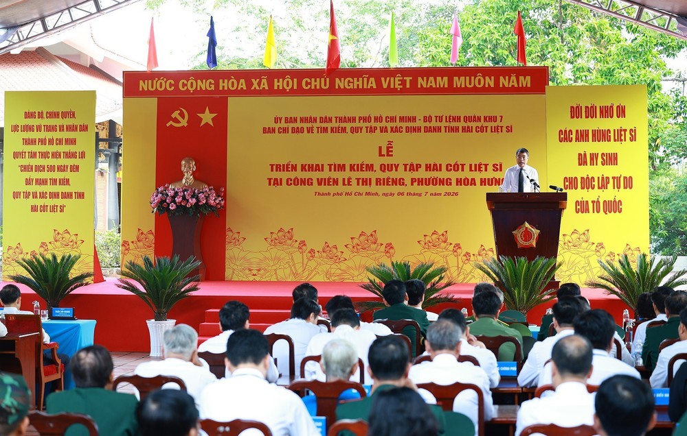 Nỗ lực tối đa quy tập, xác định danh tính hài cốt liệt sĩ tại Công viên Lê Thị Riêng - Ảnh 1. Nỗ lực tối đa quy tập, xác định danh tính hài cốt liệt sĩ tại Công viên Lê Thị Riêng - Ảnh 1.
