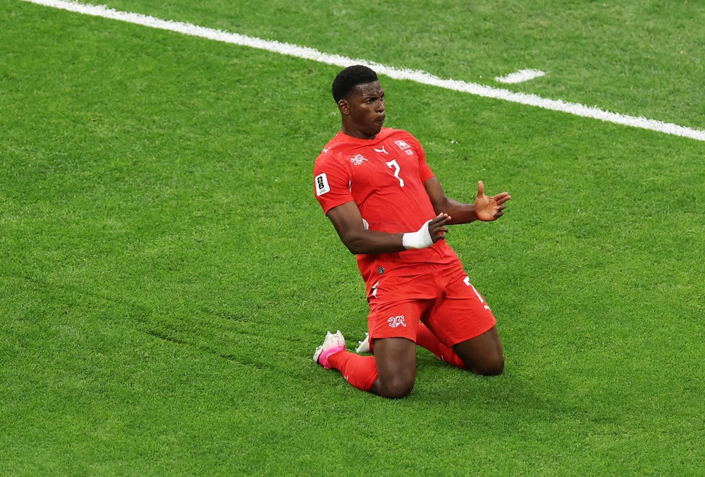 Embolo là mũi tấn công quan trọng của tuyển Thụy Sỹ. Ảnh: AFP Embolo là mũi tấn công quan trọng của tuyển Thụy Sỹ. Ảnh: AFP