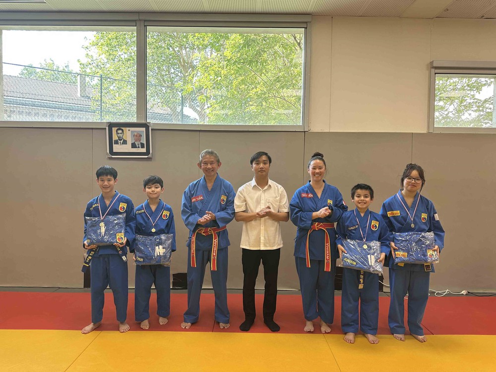 Người Việt tại Pháp lan tỏa văn hóa dân tộc qua võ cổ truyền Vovinam - Ảnh 2. Người Việt tại Pháp lan tỏa văn hóa dân tộc qua võ cổ truyền Vovinam - Ảnh 2.