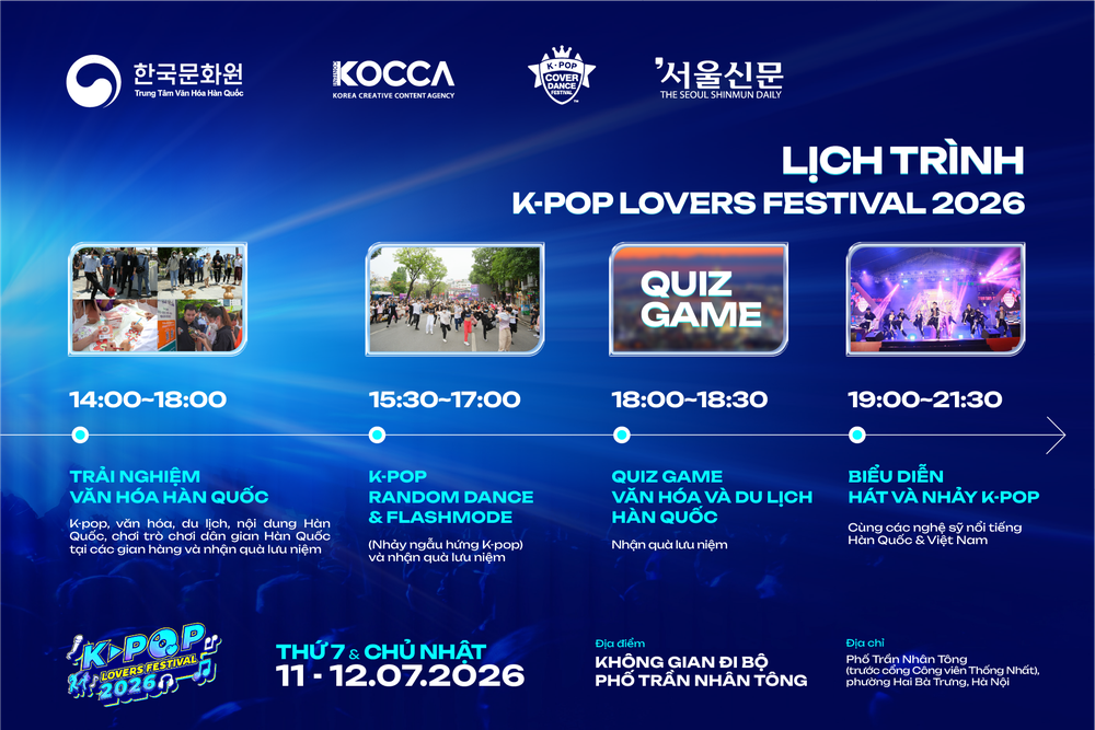12 nhóm nhảy, 13 giọng ca tranh tài tại K-Pop Lovers Festival 2026 - Ảnh 2. 12 nhóm nhảy, 13 giọng ca tranh tài tại K-Pop Lovers Festival 2026 - Ảnh 2.