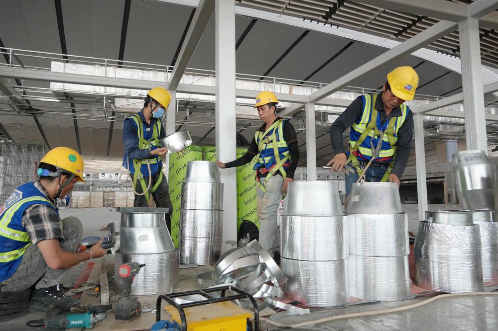 Tập trung hoàn thiện nhà ga sẵn sàng vận hành thử nghiệm sân bay long Thành - Ảnh 4.