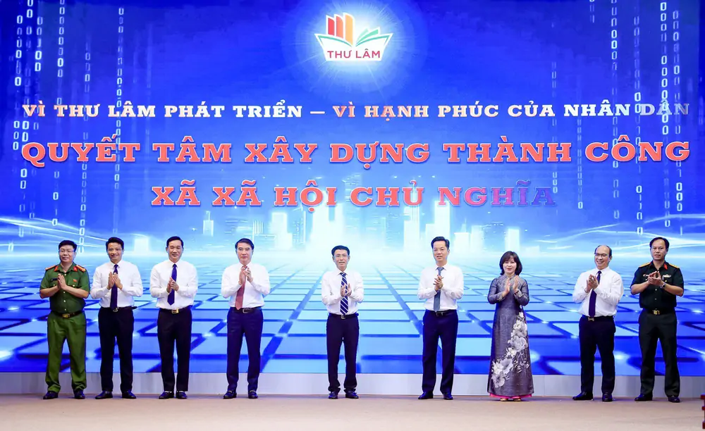 Thư Lâm: Mỗi cán bộ, đảng viên một việc làm vì nhân dân - Ảnh 1. Thư Lâm: Mỗi cán bộ, đảng viên một việc làm vì nhân dân - Ảnh 1.