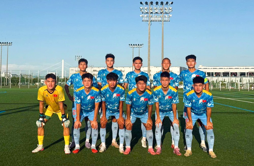 U20 Việt Nam thắng đậm trong trận đấu tập thứ hai tại Nhật Bản - Ảnh 1. U20 Việt Nam thắng đậm trong trận đấu tập thứ hai tại Nhật Bản - Ảnh 1.