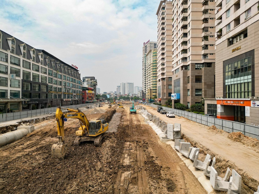Hà Nội tăng tốc thi công các tuyến đường Vành đai - Ảnh 2. Hà Nội tăng tốc thi công các tuyến đường Vành đai - Ảnh 2.