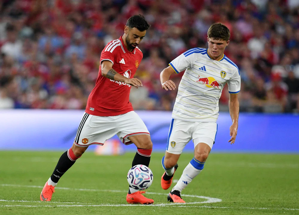 Tại Ireland, MU hòa Leeds United 1-1 sau 90 phút trước khi thắng 5-4 trên chấm luân lưu. Ảnh: CLB MU Giao hữu mùa Hè