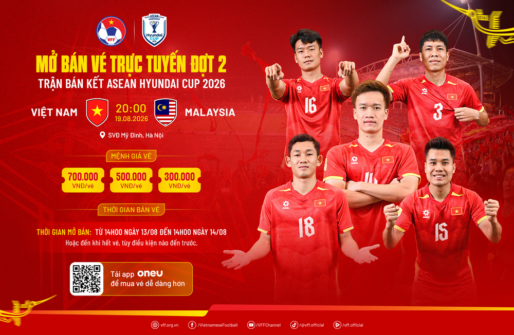 Bán vé trực tuyến đợt 2 trận bán kết Việt Nam-Malaysia - Ảnh 2. Bán vé trực tuyến đợt 2 trận bán kết Việt Nam-Malaysia - Ảnh 2.