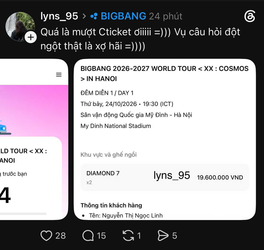 Vé BIGBANG liên tục "Sold out", ngày mai đến lượt chủ thẻ VPBank Mastercard - Ảnh 5. Vé BIGBANG liên tục "Sold out", ngày mai đến lượt chủ thẻ VPBank Mastercard - Ảnh 5.