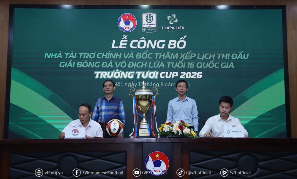 VFF công bố nhà tài trợ chính giải U16 QG 2026 - Ảnh 2. VFF công bố nhà tài trợ chính giải U16 QG 2026 - Ảnh 2.