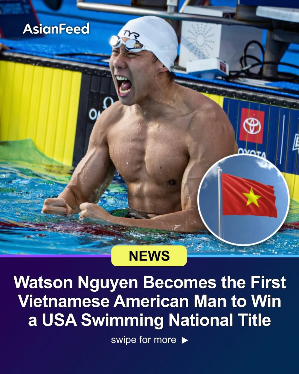 Kình ngư Việt kiều Watson Nguyen xác nhận sẽ thi đấu cho đoàn An Giang tại Đại hội Thể thao toàn quốc 2026. Ảnh: Asianfeed Kình ngư Việt kiều Watson Nguyen xác nhận sẽ thi đấu cho đoàn An Giang tại Đại hội Thể thao toàn quốc 2026. Ảnh: Asianfeed