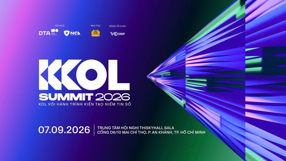 KOL Summit 2026 chủ đề "KOL với hành trình kiến tạo niềm tin số" diễn ra vào đầu tháng 9 - Ảnh 1. KOL Summit 2026 chủ đề "KOL với hành trình kiến tạo niềm tin số" diễn ra vào đầu tháng 9 - Ảnh 1.