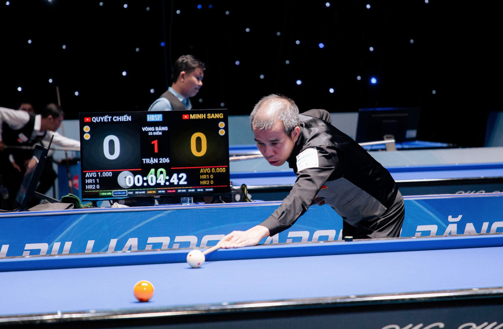 Quyết Chiến, Phương Vinh, Hồng Thái thẳng tiến vòng knock-out giải billiards quốc tế - Ảnh 1. Quyết Chiến, Phương Vinh, Hồng Thái thẳng tiến vòng knock-out giải billiards quốc tế - Ảnh 1.