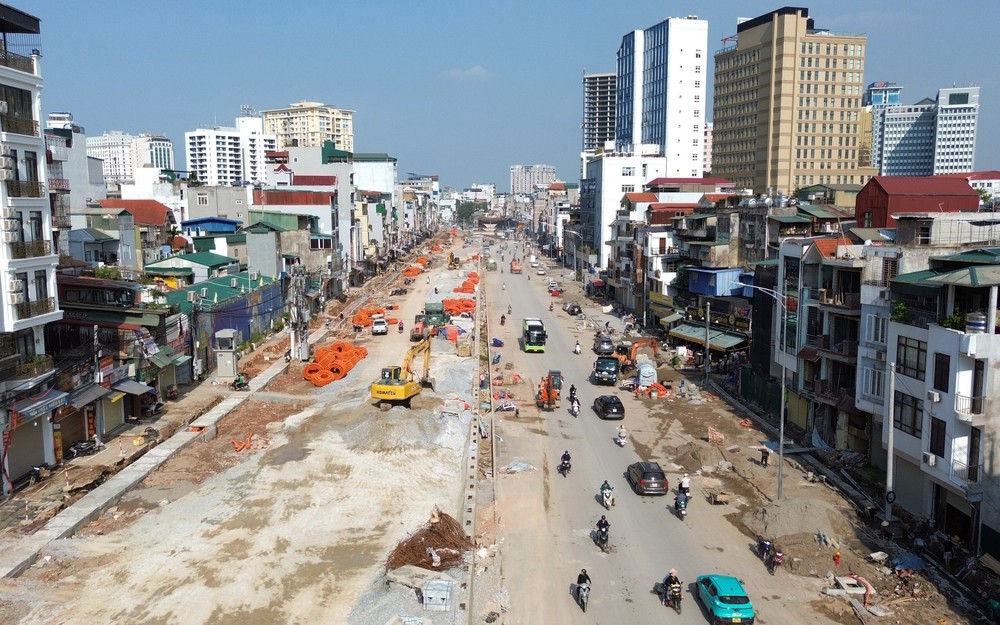 Hà Nội quyết tâm thông xe tuyến Vành đai 1 đoạn Hoàng Cầu - Voi Phục trước ngày 2/9 - Ảnh 6. Hà Nội quyết tâm thông xe tuyến Vành đai 1 đoạn Hoàng Cầu - Voi Phục trước ngày 2/9 - Ảnh 6.