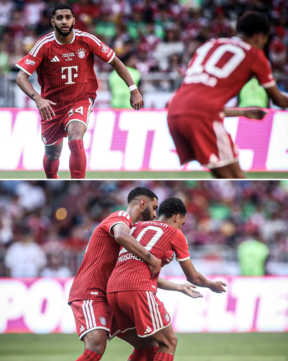 Khoảnh khắc sân Allianz Arena và cầu thủ Bayern hốt hoảng vì Jamal Musiala - Ảnh 1. Khoảnh khắc sân Allianz Arena và cầu thủ Bayern hốt hoảng vì Jamal Musiala - Ảnh 1.