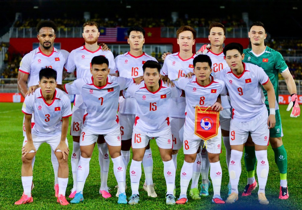 Tuyển Việt Nam hạ Malaysia 2-0 ở bán kết lượt đi ASEAN Cup 2026. Ảnh: VFF